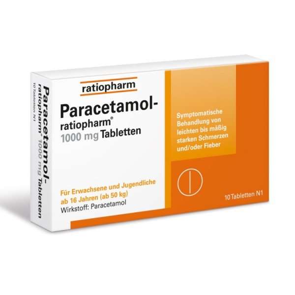 Paracetamol-ratiopharm 1000 mg Tabletten