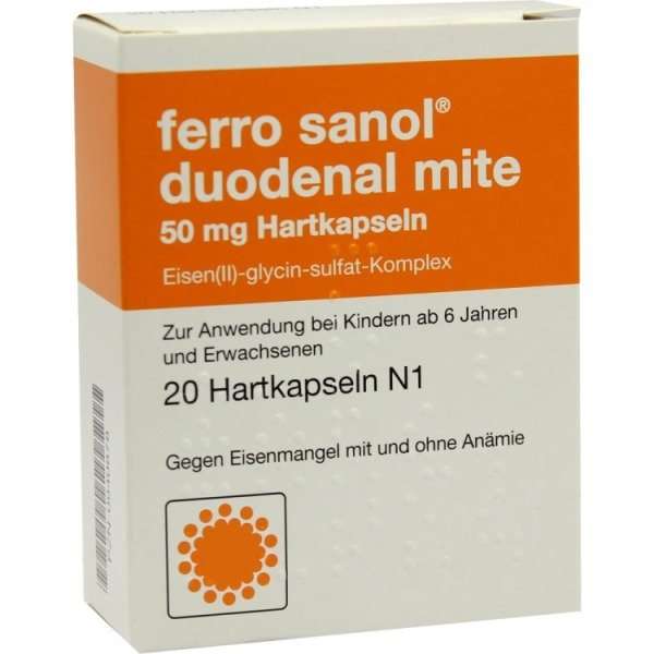 Ferro sanol duodenal mite 50mg magensaftresistente Hartkapseln