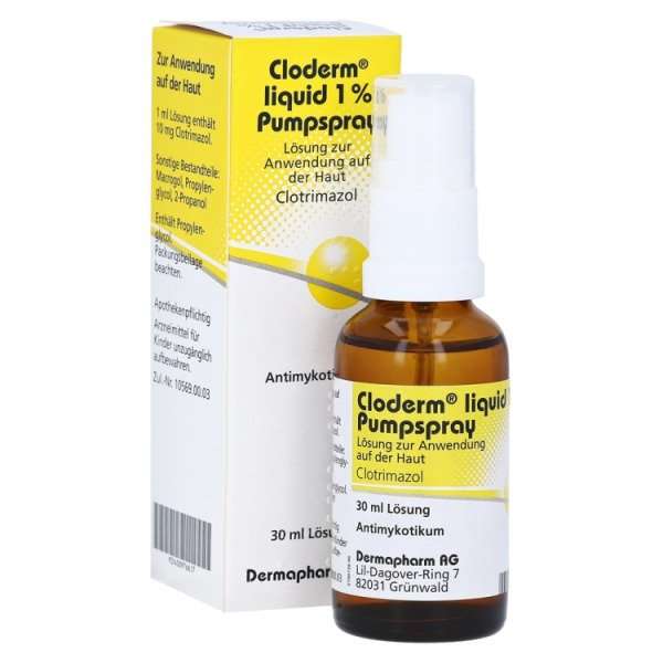 Cloderm liquid 1% Pumpspray