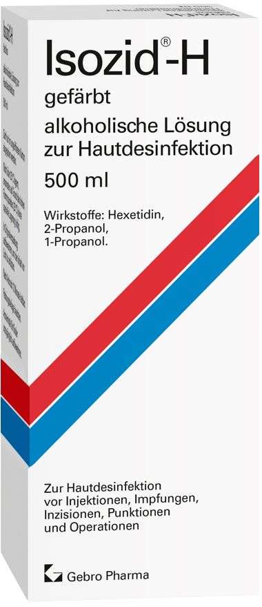 Isozid - H gefärbt - alkoholische Lösung zur Hautdesinfektion