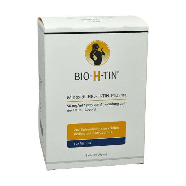 Minoxidil BIO-H-TIN-Pharma 50 mg/ml Spray zur Anwendung auf der Haut (Kopfhaut), Lösung
