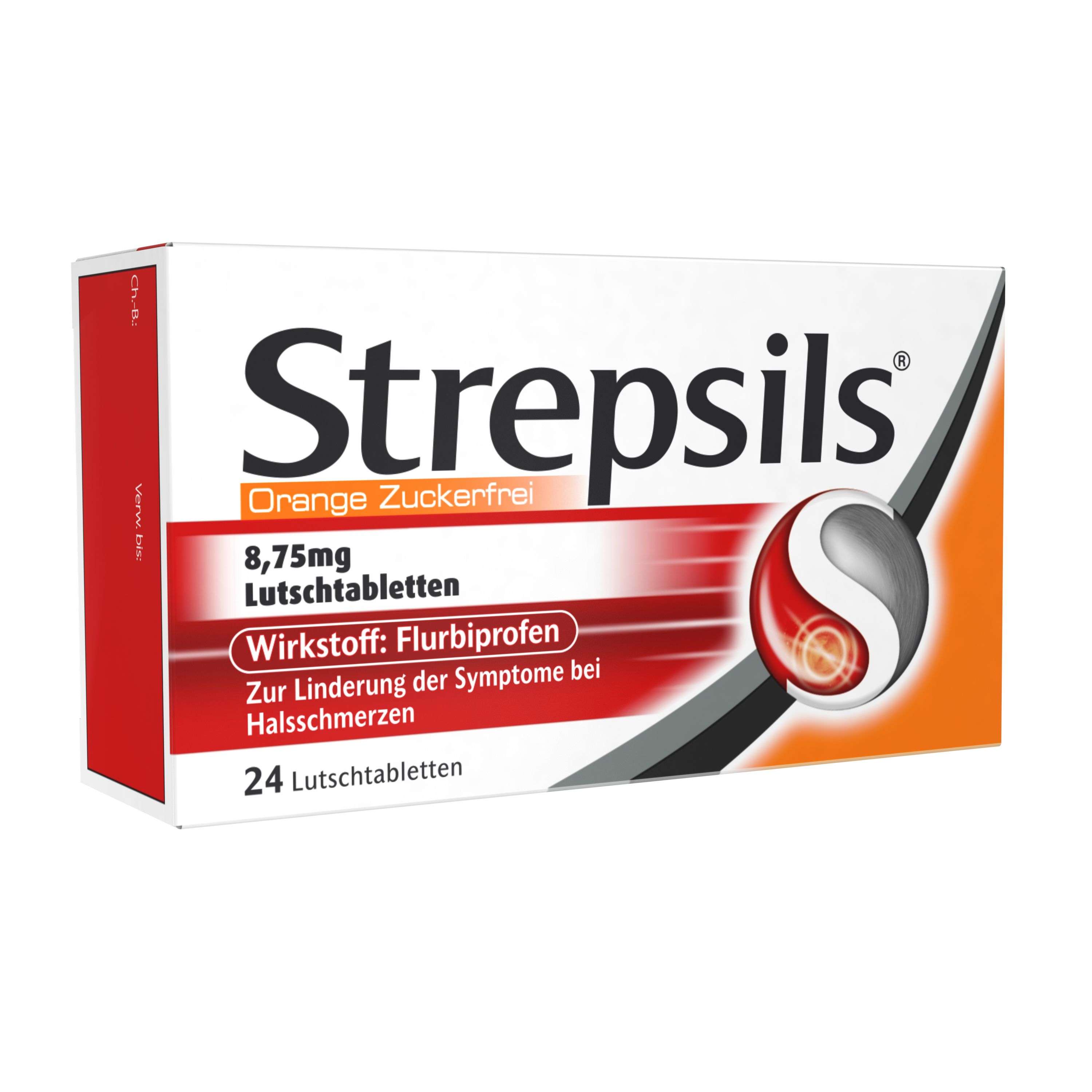 Strepsils Orange Zuckerfrei 8,75 mg Lutschtabletten