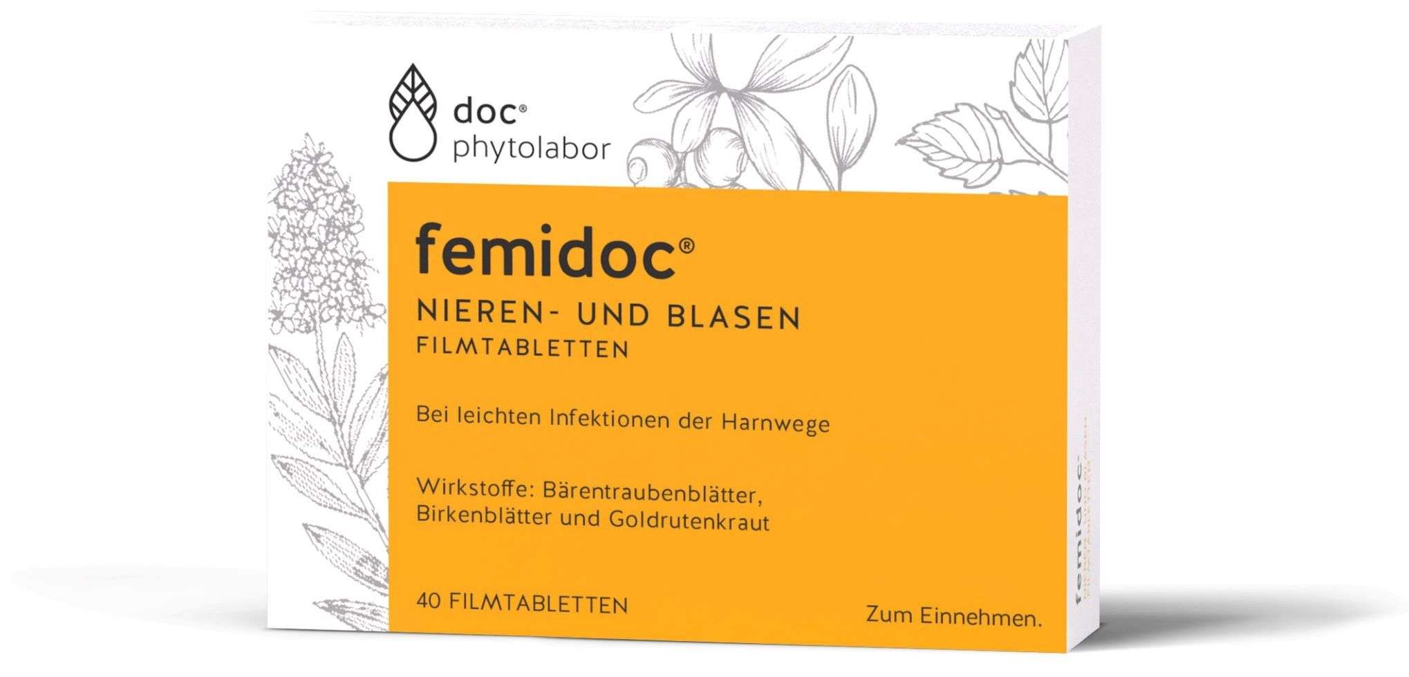 Femidoc Nieren- und Blasenfilmtabletten