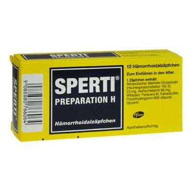 Sperti Preparation H Hämorrhoidalzäpfchen