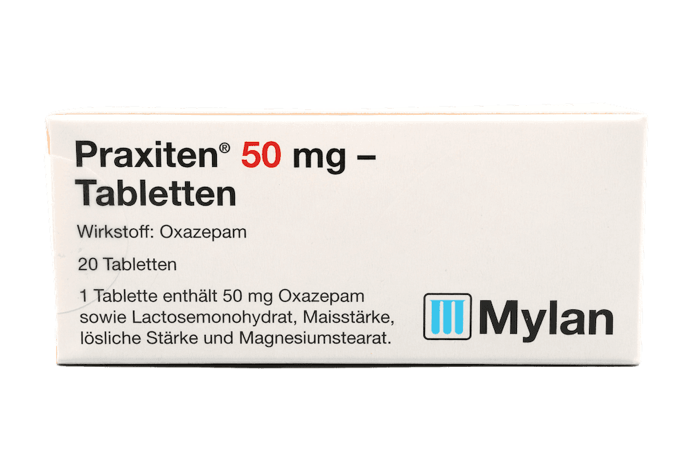 Praxiten 50 mg - Tabletten