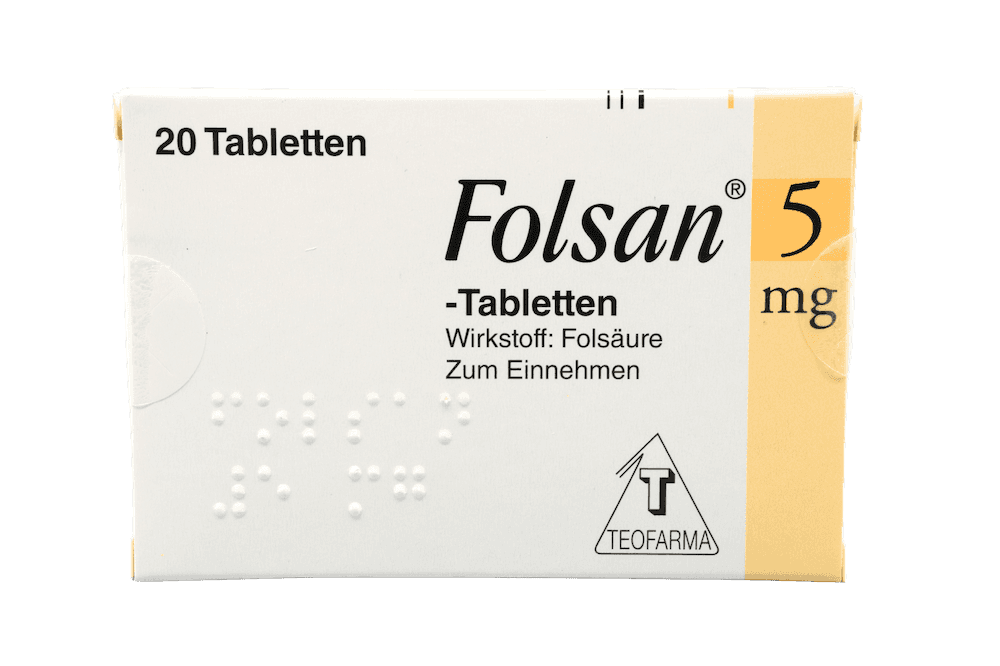 Folsan 5 mg - Tabletten