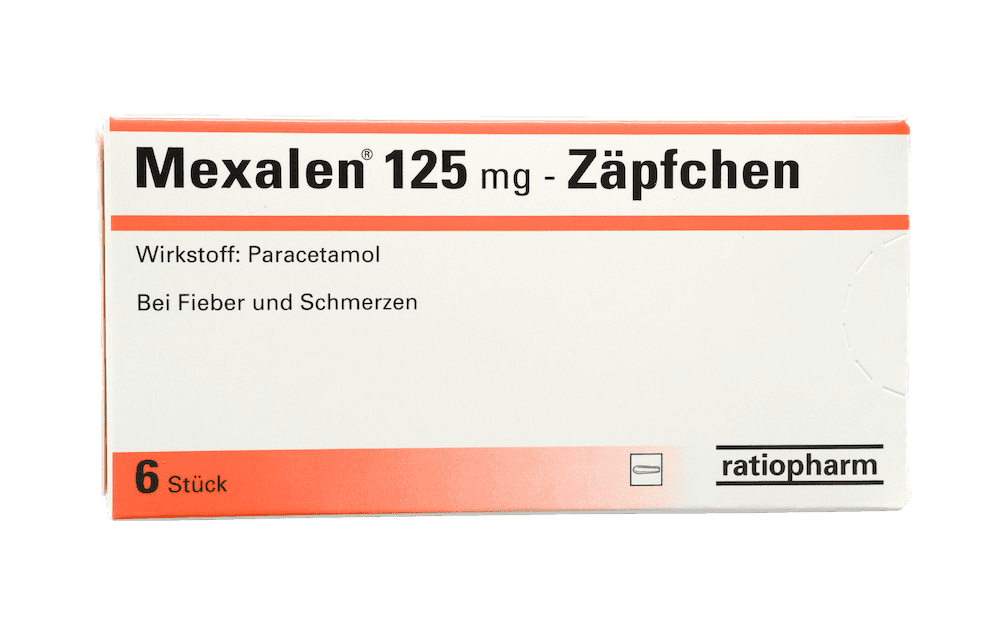 Mexalen 125 mg - Zäpfchen