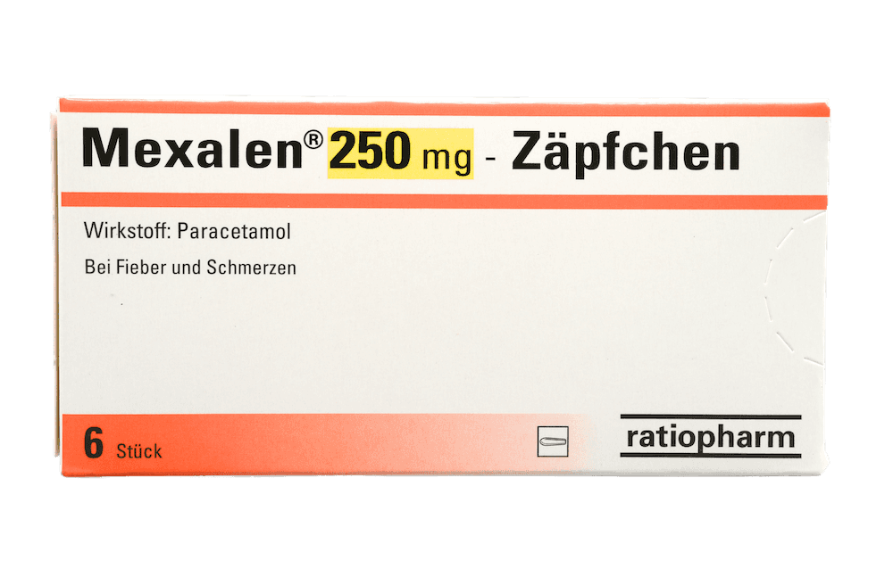 Mexalen 250 mg - Zäpfchen