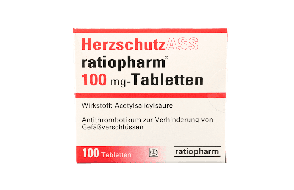 Herzschutz ASS "ratiopharm" 100 mg - Tabletten