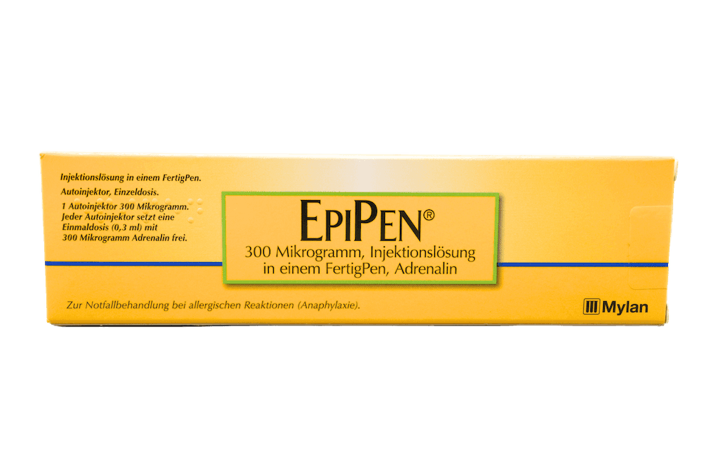 EpiPen 300 Mikrogramm Injektionslösung in einem FertigPen