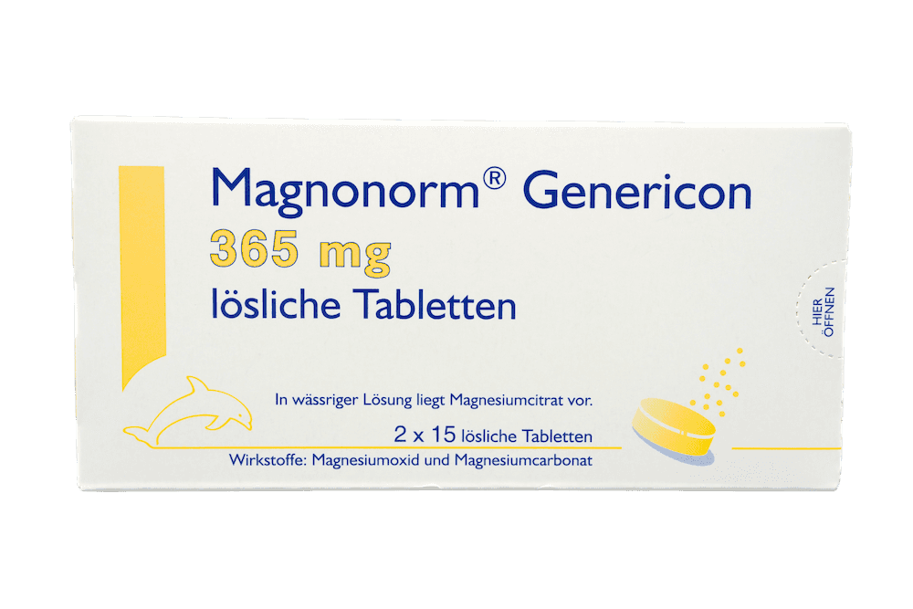 Magnonorm Genericon 365 mg lösliche Tabletten