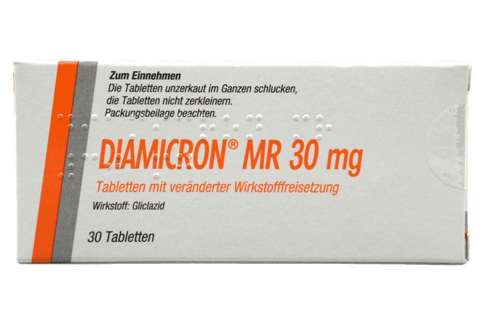 Diamicron MR 30 mg Tabletten mit veränderter Wirkstofffreisetzung