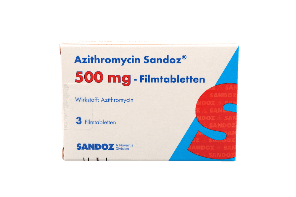 Azithromycin Sandoz 500 mg - Filmtabletten