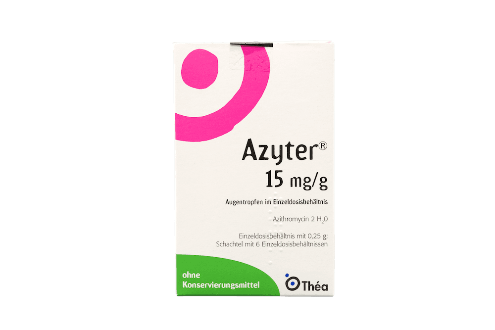 Azyter 15 mg/g Augentropfen im Einzeldosisbehältnis