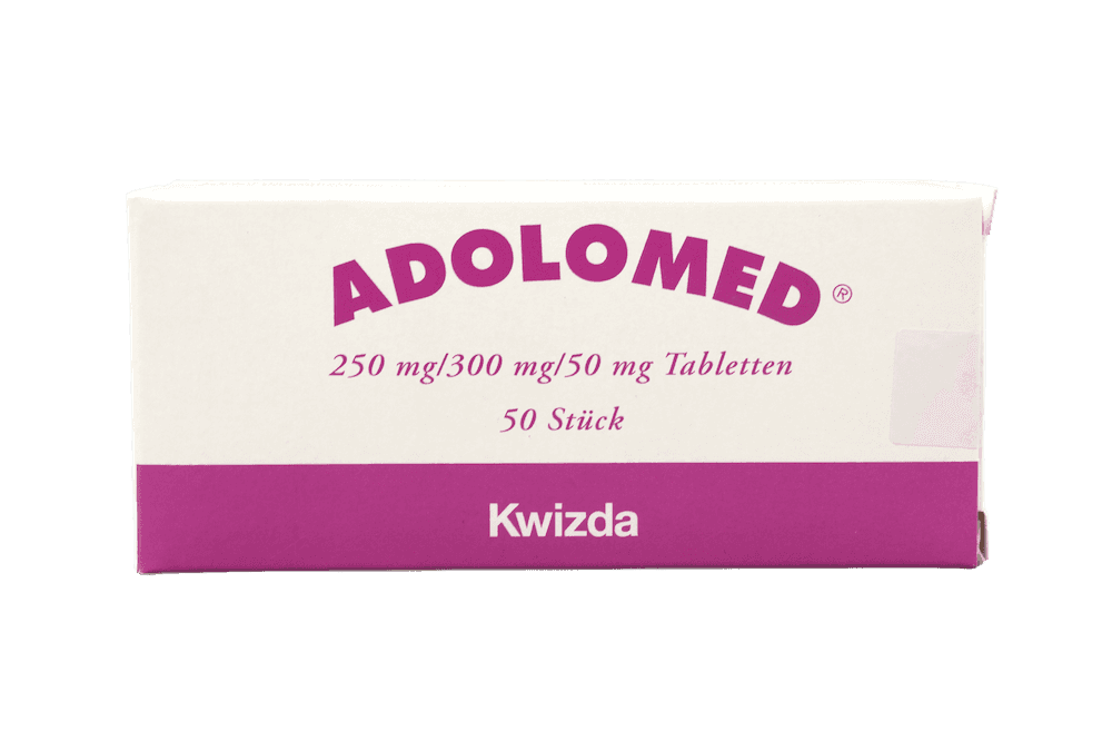 Adolomed 250 mg/300 mg/50 mg Tabletten