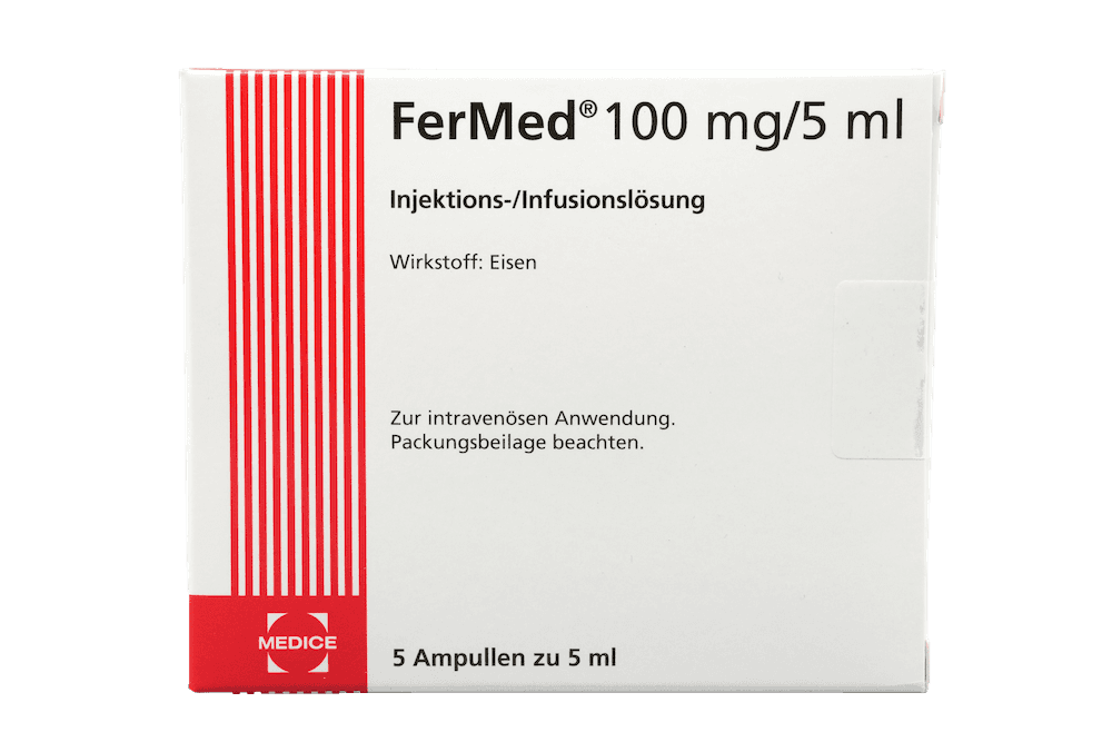 FerMed 100 mg/5 ml Injektionslösung oder Konzentrat zur Herstellung einer Infusionslösung