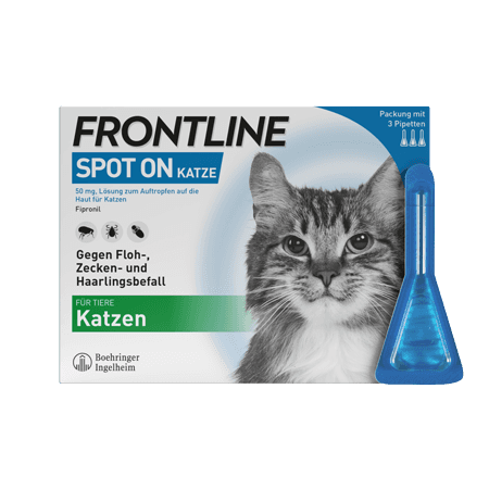 Frontline Spot on Katze 50 mg Lösung zum Auftropfen auf die Haut für Katzen