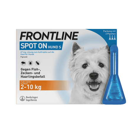 Frontline Spot on Hund S 67 mg Lösung zum Auftropfen auf die Haut für Hunde