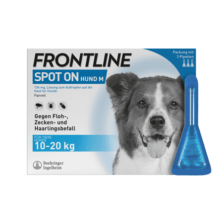 Frontline Spot on Hund M 134 mg Lösung zum Auftropfen auf die Haut für Hunde