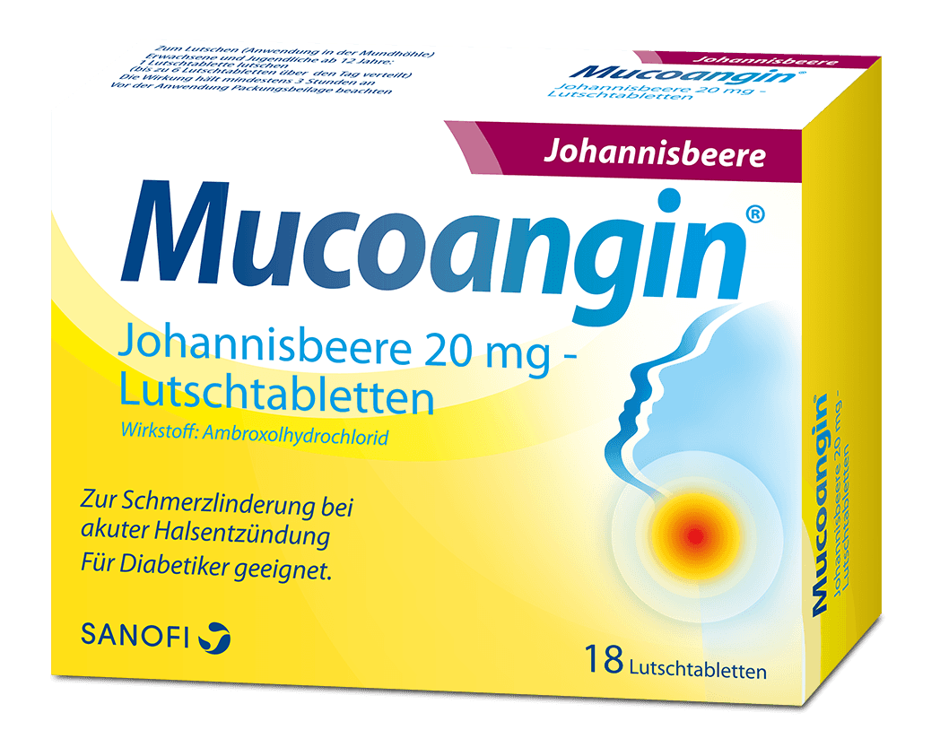 Mucoangin Johannisbeere 20 mg - Lutschtabletten
