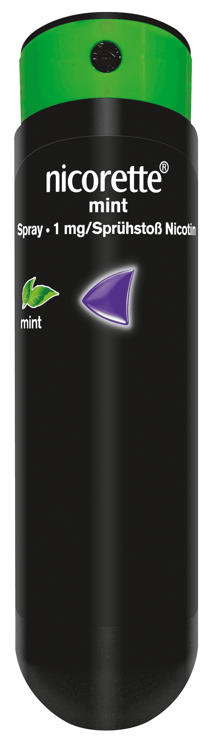 Nicorette Mint Spray 1 mg/Sprühstoß Spray zur Anwendung in der Mundhöhle, Lösung