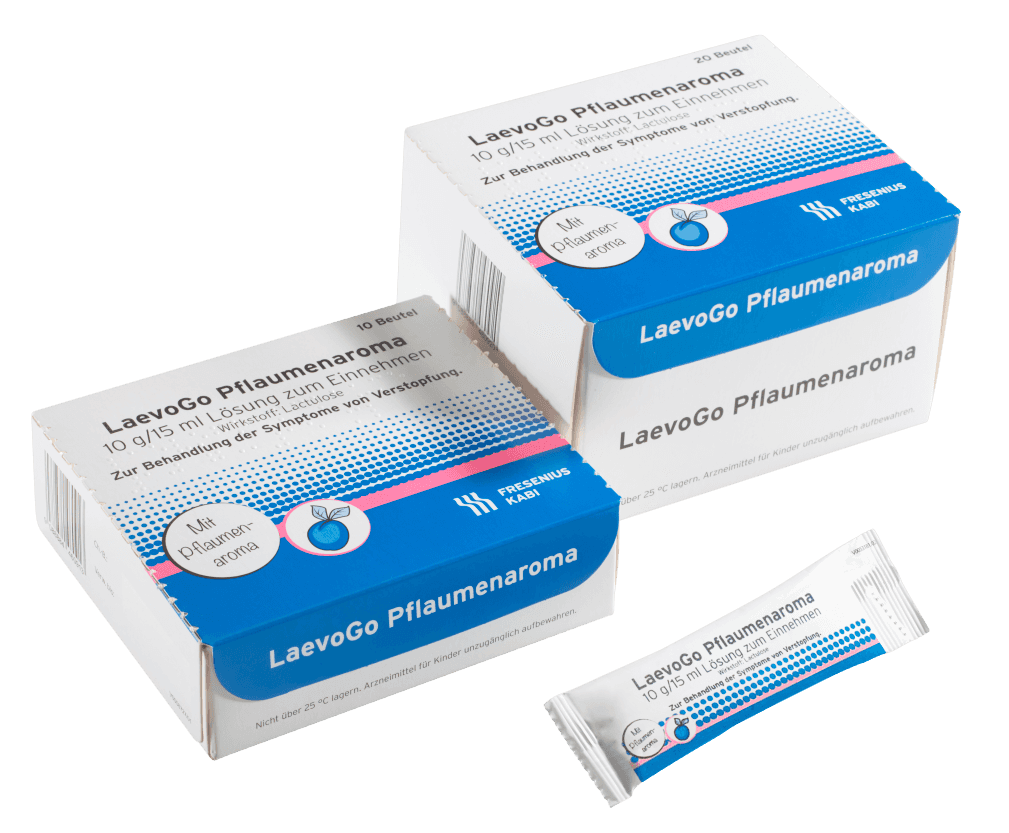 LaevoGo Pflaumenaroma 10 g/15 ml Lösung zum Einnehmen
