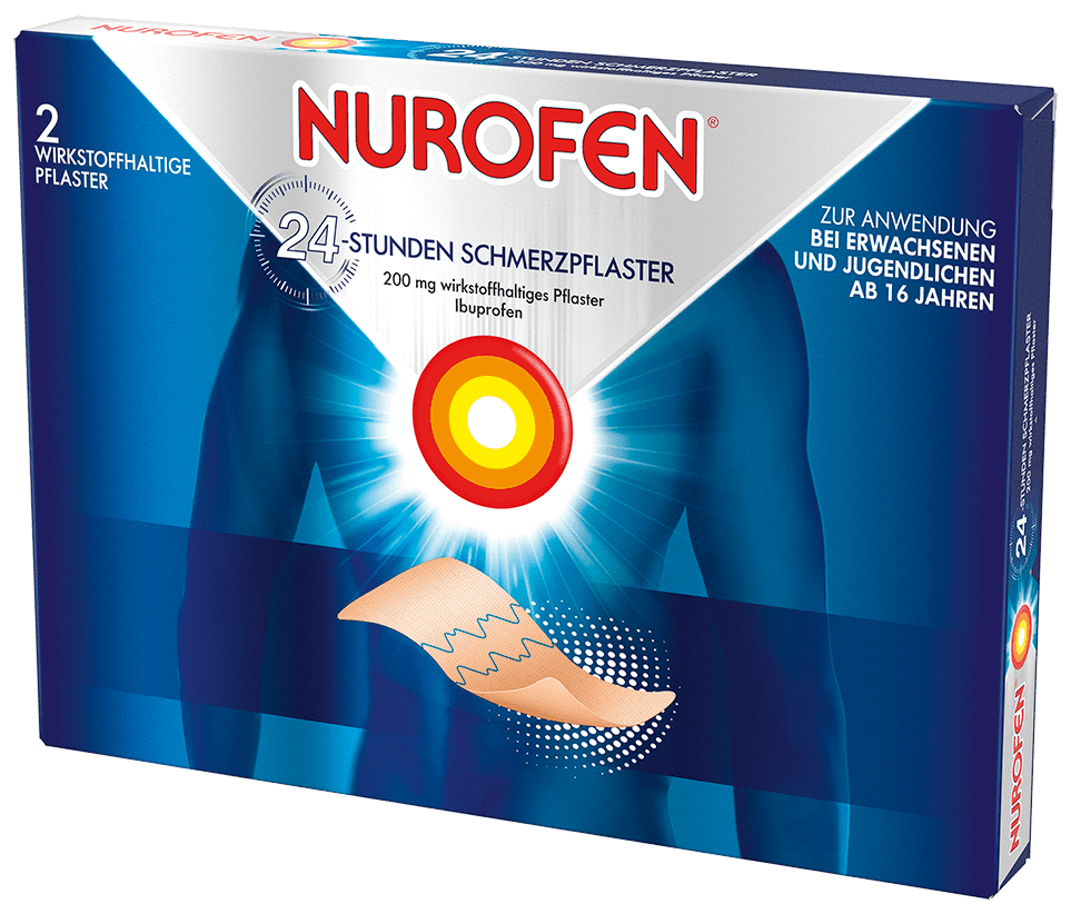 Nurofen 24-Stunden Schmerzpflaster 200 mg wirkstoffhaltiges Pflaster