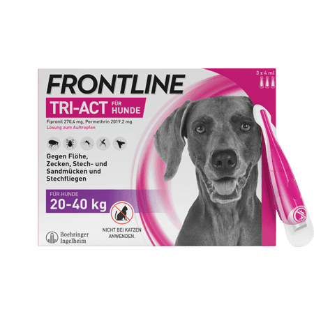 Frontline Tri-Act Lösung zum Auftropfen für Hunde 20-40 kg