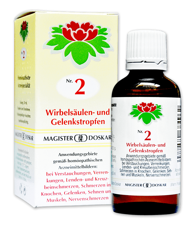 Nr. 2 Wirbelsäule- und Gelenkstropfen zum Einnehmen "Mag.Doskar"