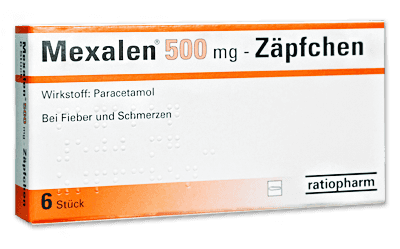 Mexalen 500 mg - Zäpfchen