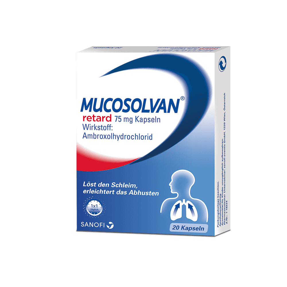 Mucosolvan 1x täglich 75 mg - Retardkapseln