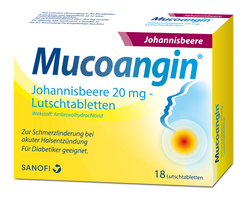 Mucoangin Johannisbeere 20 mg - Lutschtabletten