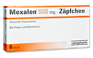 Mexalen 500 mg - Zäpfchen
