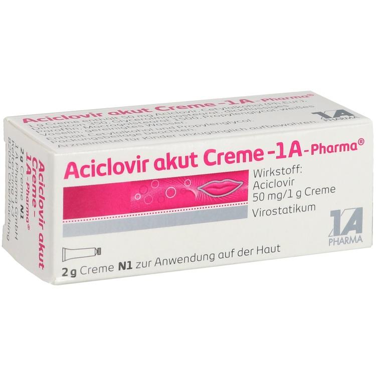 Abbildung Aciclovir akut Creme - 1A Pharma
