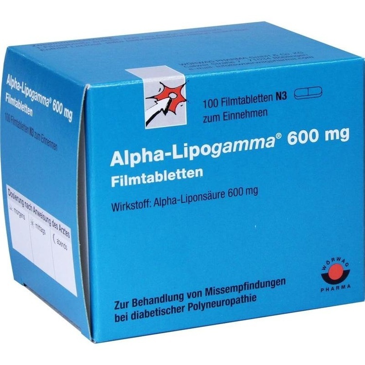 Abbildung Alpha-Lipogamma 600 mg Filmtabletten