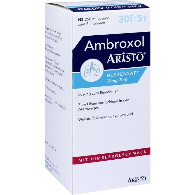 Abbildung Ambroxol Aristo Hustensaft 30 mg/5 ml