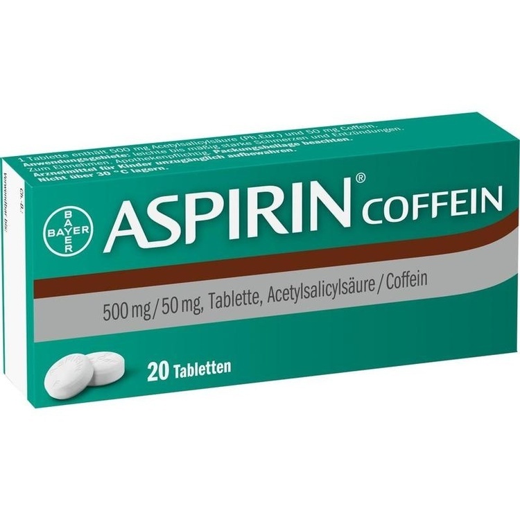 Abbildung Aspirin Coffein