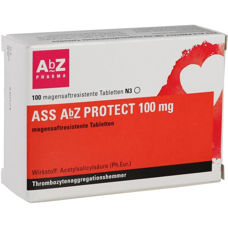 Abbildung ASS AbZ PROTECT 100 mg magensaftresistente Tabletten