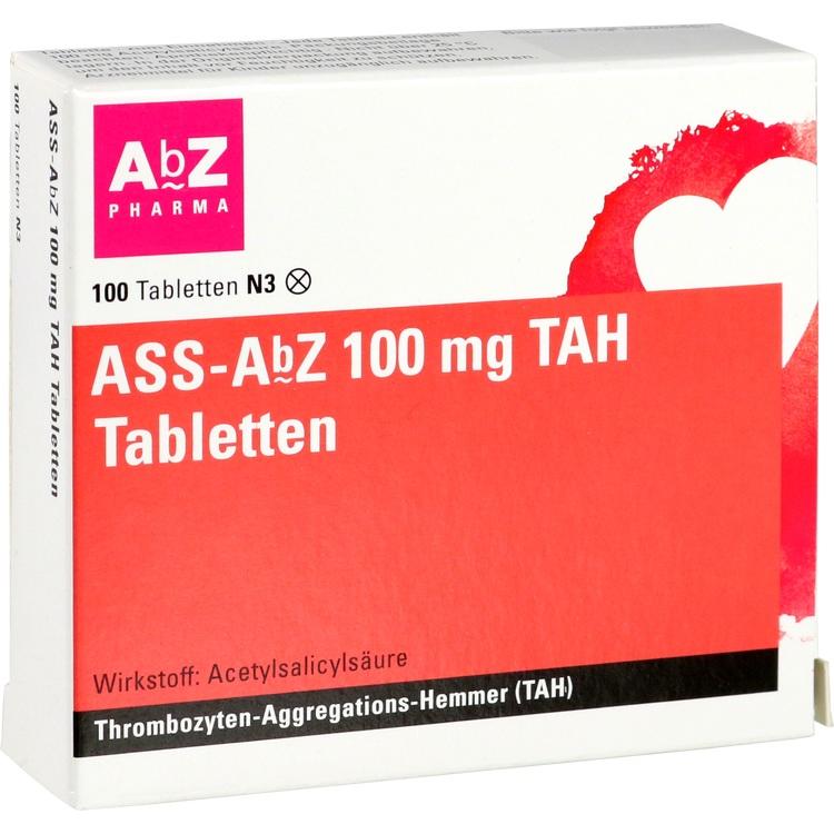Abbildung ASS-CT 100mg TAH Tabletten