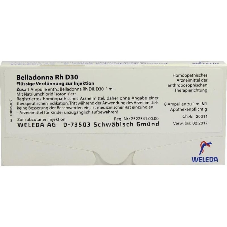Abbildung Belladonna Rh D3
