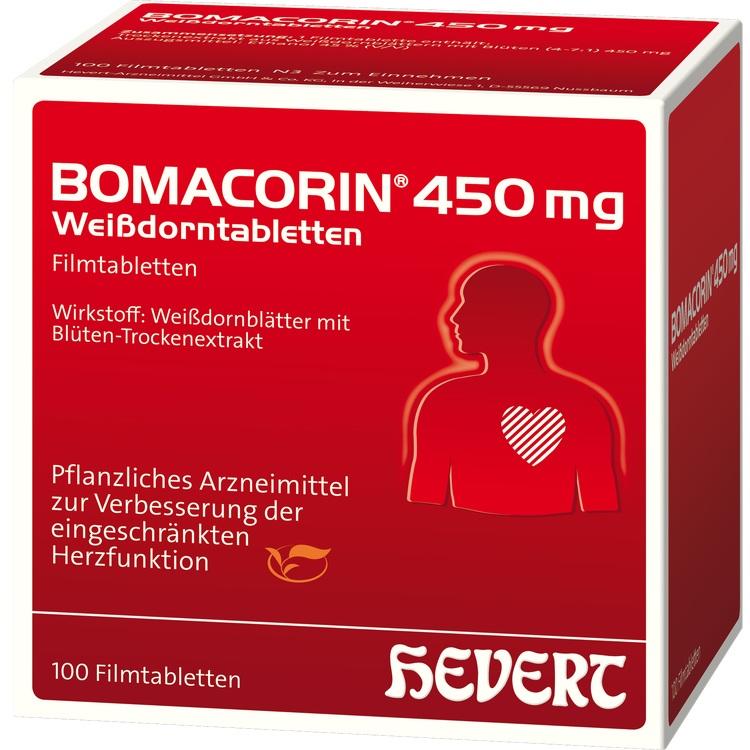 Abbildung Bomacorin 450 mg Weißdorntabletten N