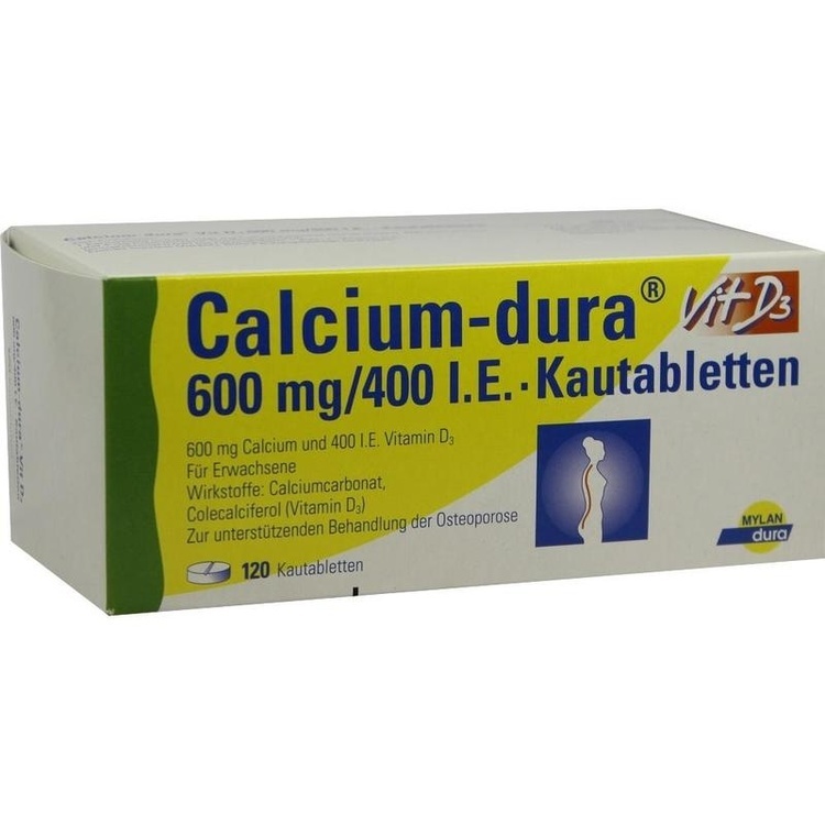 Abbildung Calciduran Vit. D3 500 mg/800 I.E. - Filmtabletten