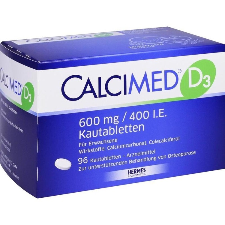 Abbildung Calcigen D 600 mg/400 I.E. Kautabletten