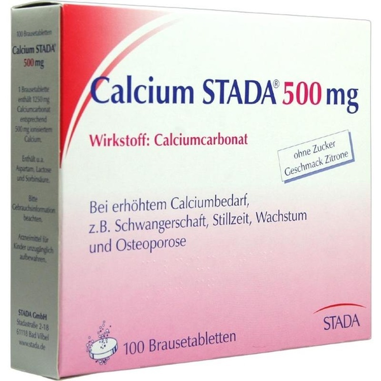 Abbildung Calcium STADA 500 mg Brausetabletten