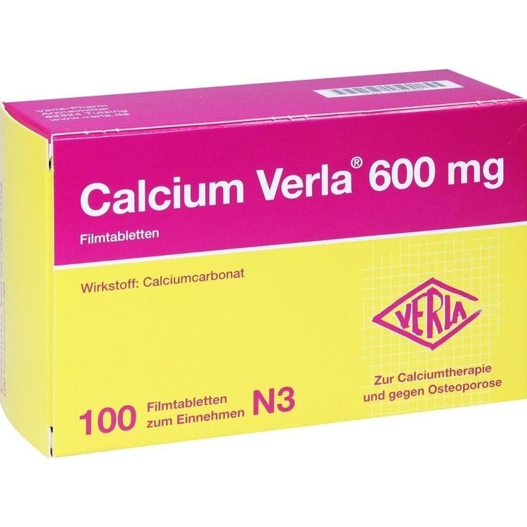 Abbildung Calcium Verla 600mg