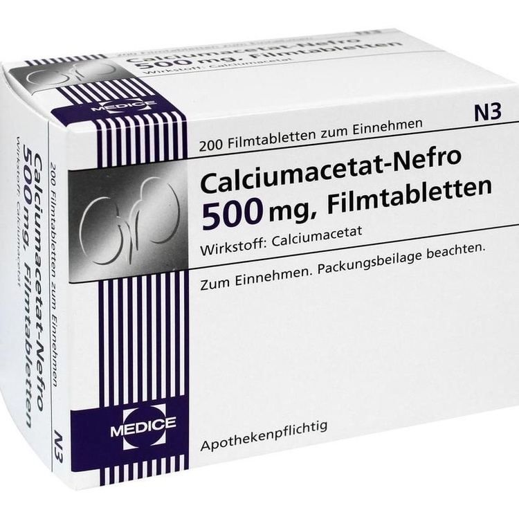 Abbildung Calciumacetat-Nefro 500 mg