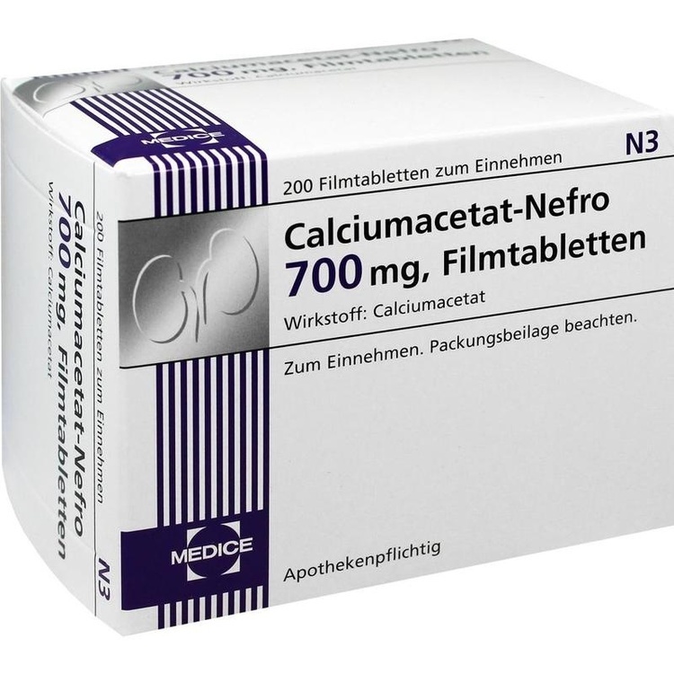 Abbildung Calciumacetat-Nefro 700 mg