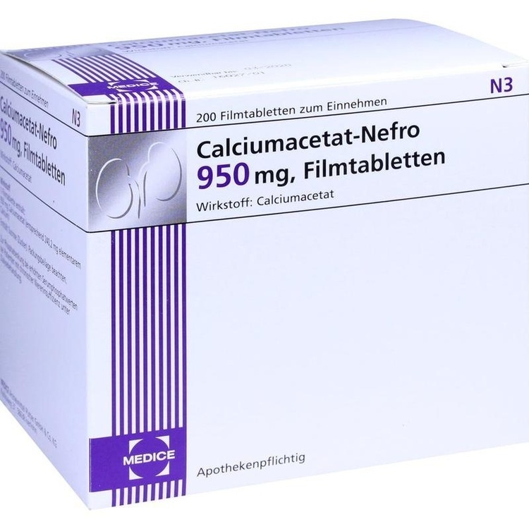 Abbildung Calciumacetat-Nefro 950mg