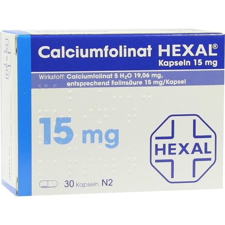 Abbildung Calciumfolinat 30 mg Hexal