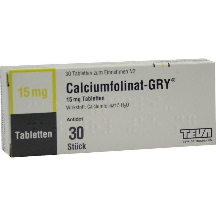 Abbildung Calciumfolinat-GRY 15 mg Tabletten